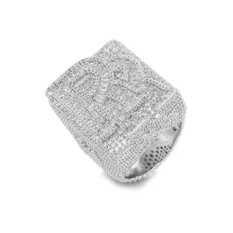 Copper Zircon Letter R Ring