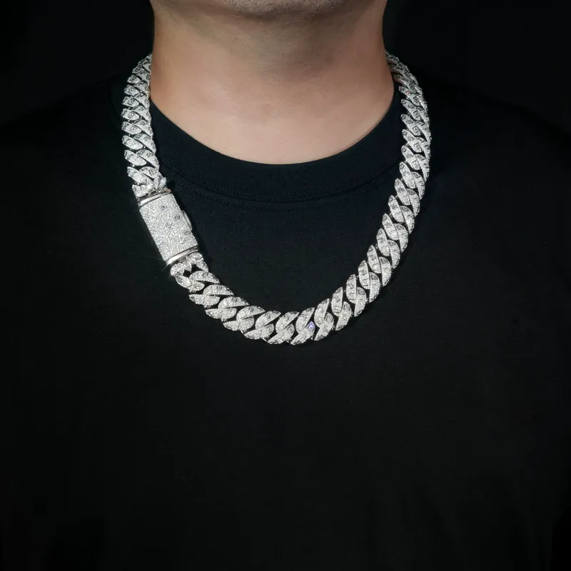 Copper Zircon Bubble Cuban Chain
