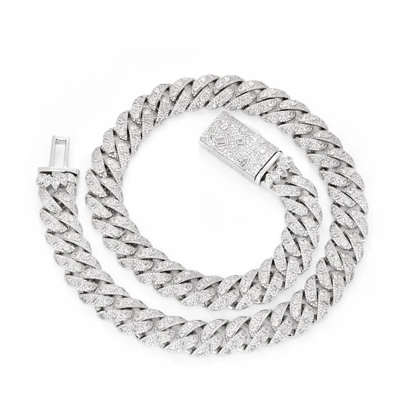 Copper Zircon Bubble Cuban Chain