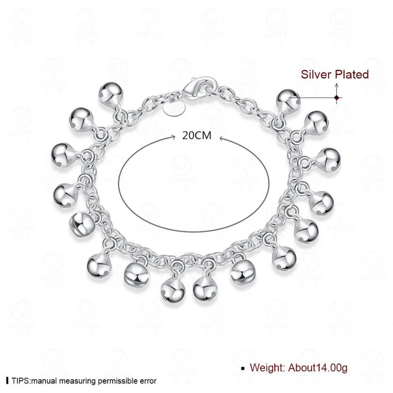 Stainless Steel Fourteen Bell Bracelet