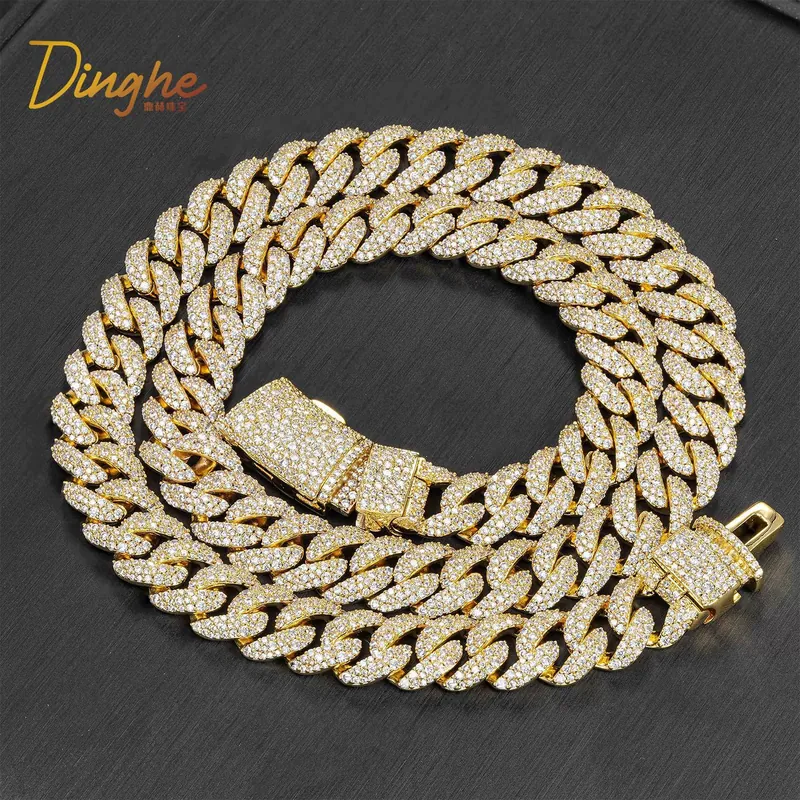 Copper Zircon Triple Cuban Chain