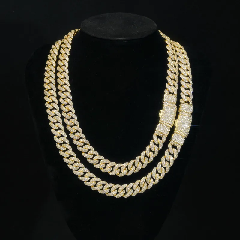 Copper Zircon Triple Cuban Chain