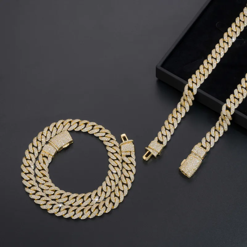 Copper Zircon Triple Cuban Chain