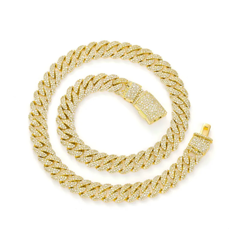 Copper Zircon Triple Cuban Chain