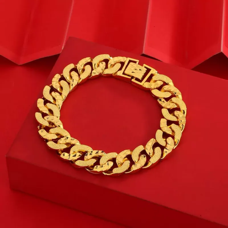Gold Plated Cuban Chain Bracelet