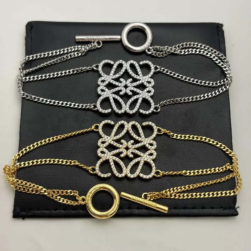 Zircon Ruyi Knot Double Layer Bracelet