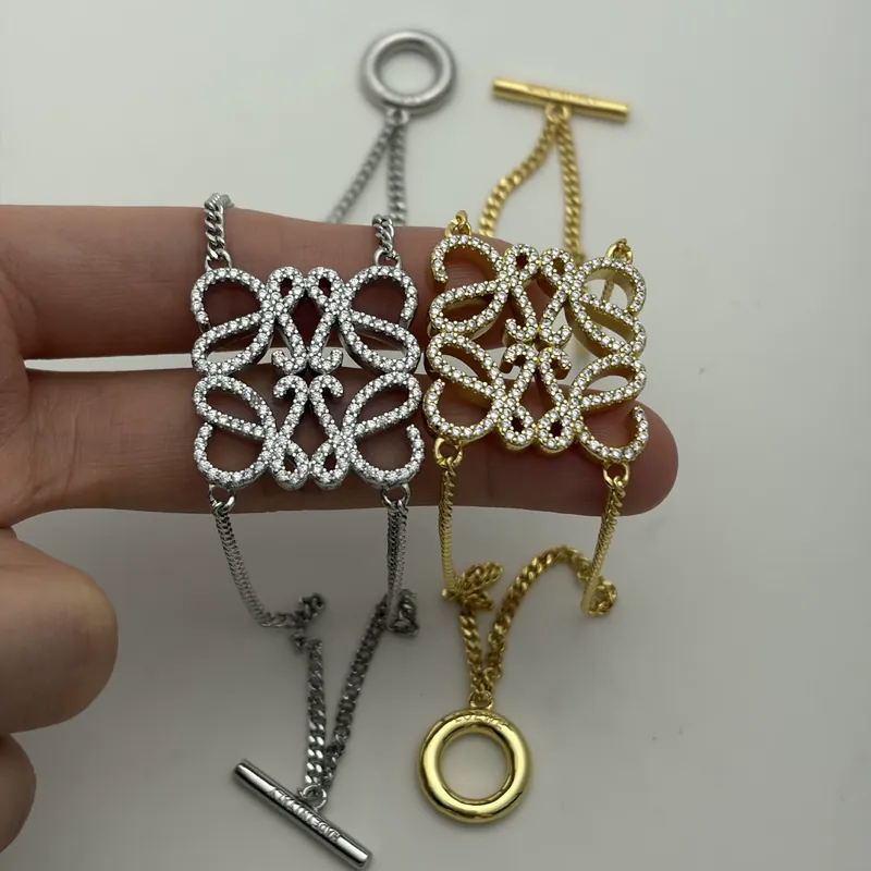 Zircon Ruyi Knot Double Layer Bracelet