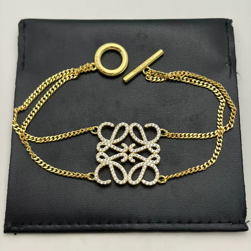 Zircon Ruyi Knot Double Layer Bracelet