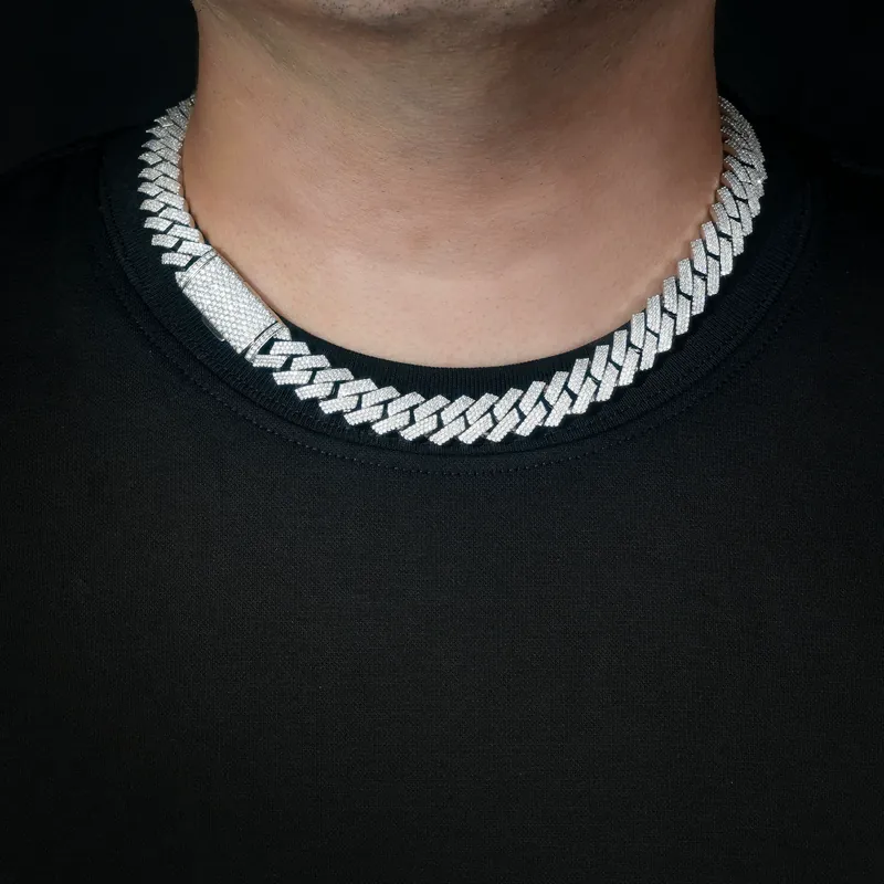 Copper Zircon Diamond Cuban Chain