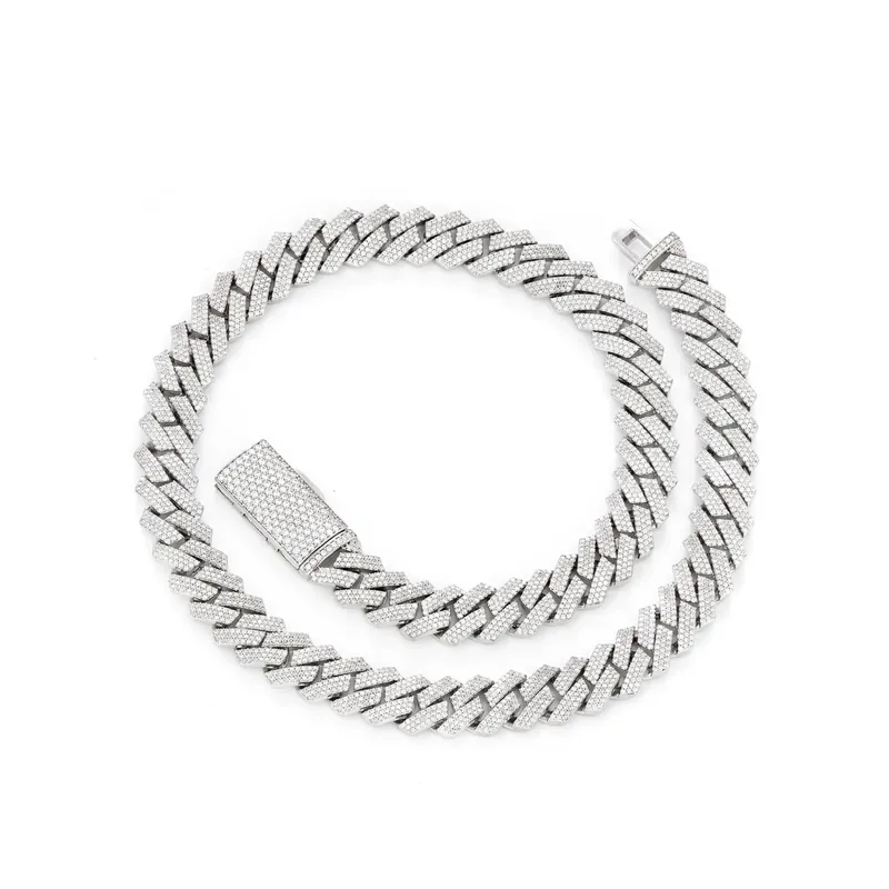 Copper Zircon Diamond Cuban Chain