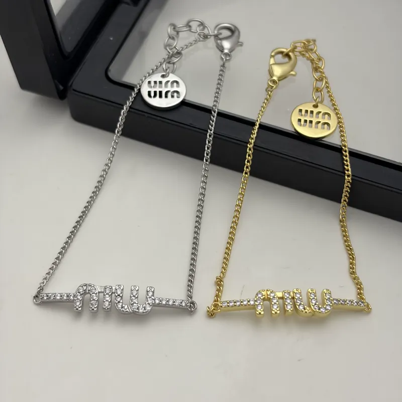 Zircon M Letter Bracelet Sparkling