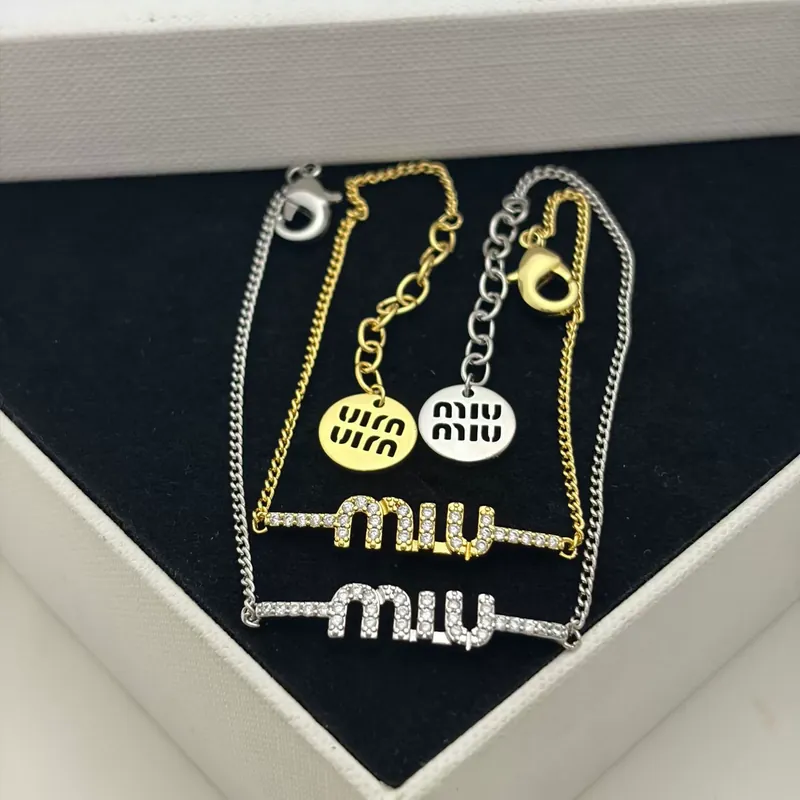 Zircon M Letter Bracelet Sparkling