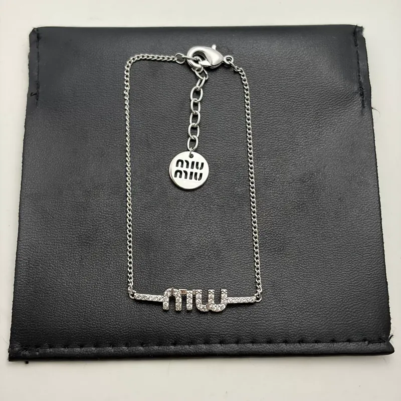 Zircon M Letter Bracelet Sparkling