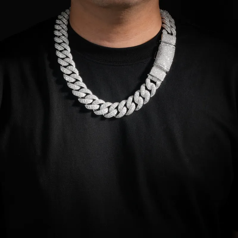 Copper Zircon Bubble Cuban Chain
