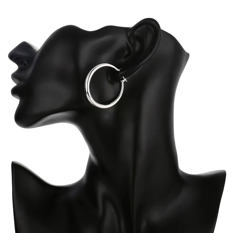 Stainless Steel Circle Earrings