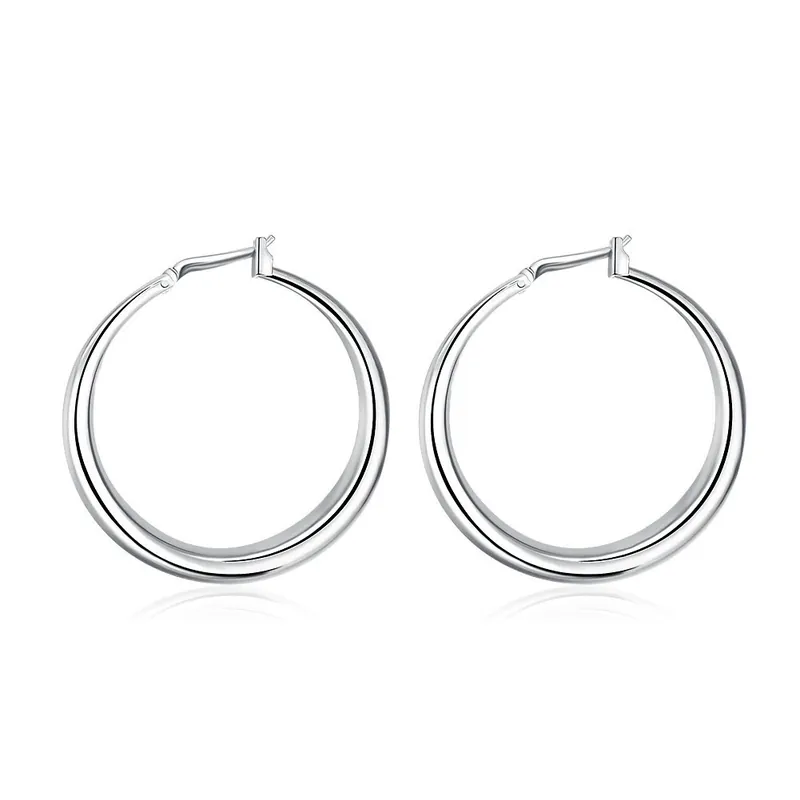 Stainless Steel Circle Earrings