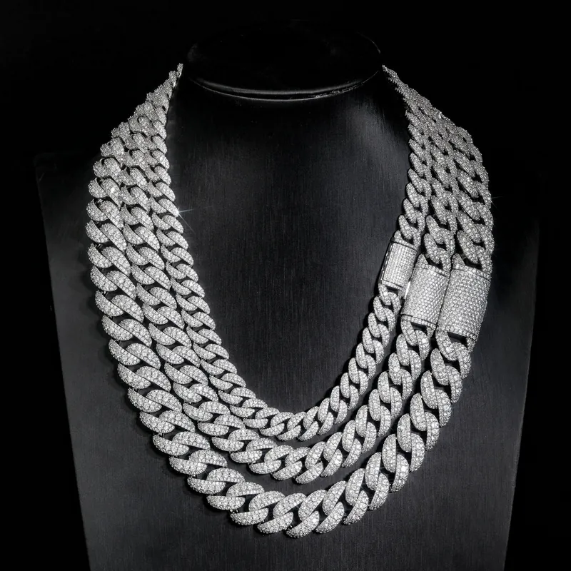 Copper Zircon Bubble Cuban Chain