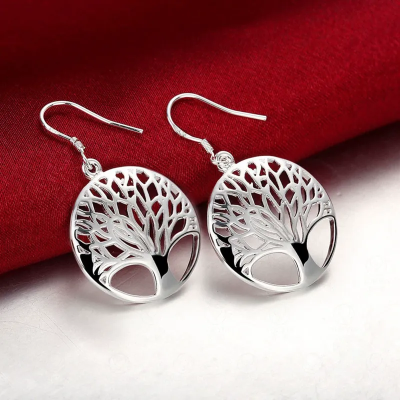 Stainless Steel Tree of Life Earrings