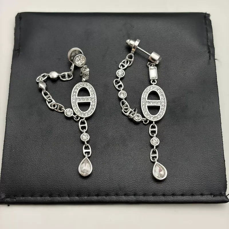 Zircon Tassel Drop Earrings