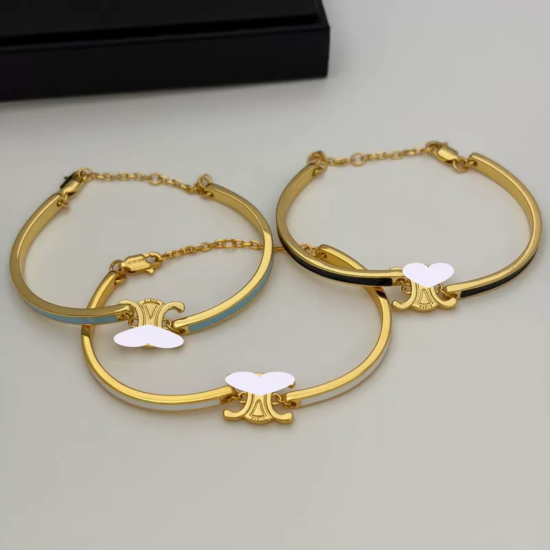 Enamel Arc de Triomphe Half Bangle