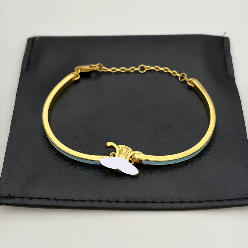 Emaille Arc de Triomphe Halb Armreif