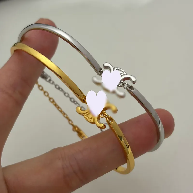 Metal Arc de Triomphe Half Chain Bangle