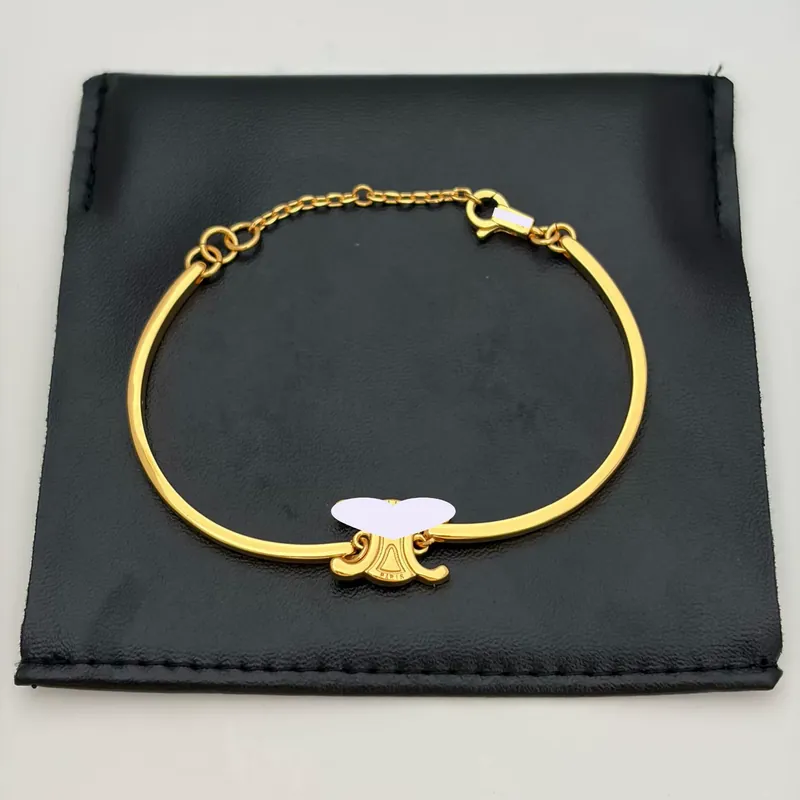 Metal Arc de Triomphe Half Chain Bangle