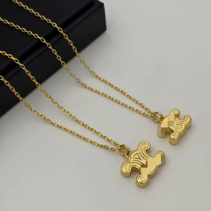 Titanium Steel Arc de Triomphe Pendant Necklace