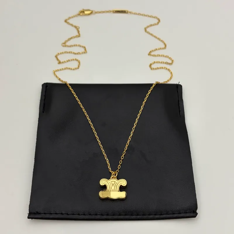 Titanium Steel Arc de Triomphe Pendant Necklace