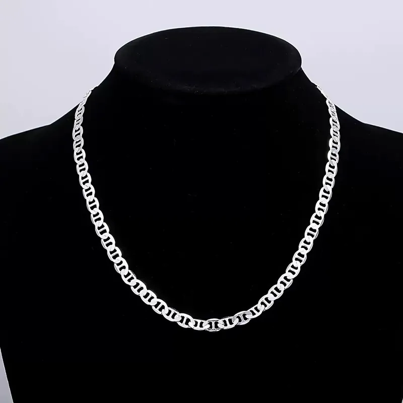 Silver Plated 6mm Side Chain Bracelet