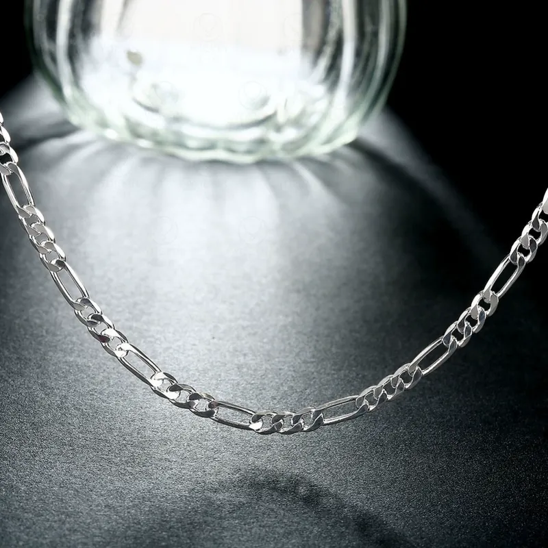 Silver Plated 6mm Side Chain Necklace