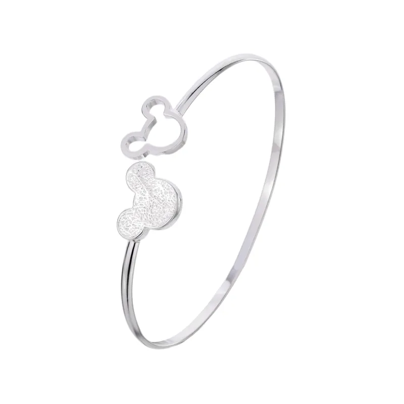 Stainless Steel Mickey Open Bangle