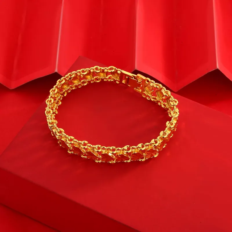 18K Gold Plated Heart Bracelet