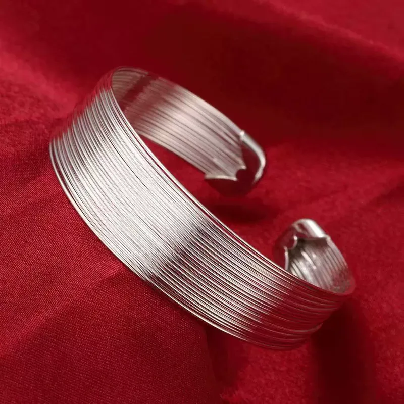 Silver Plated Multi-Strand Bangle