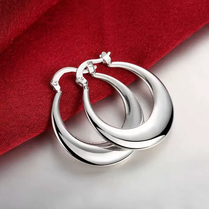 Stainless Steel Moon Earrings