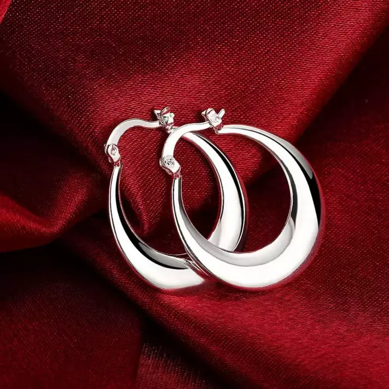 Stainless Steel Moon Earrings