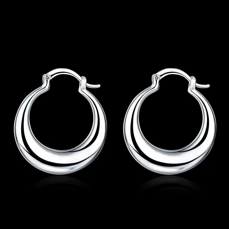 Stainless Steel Moon Earrings