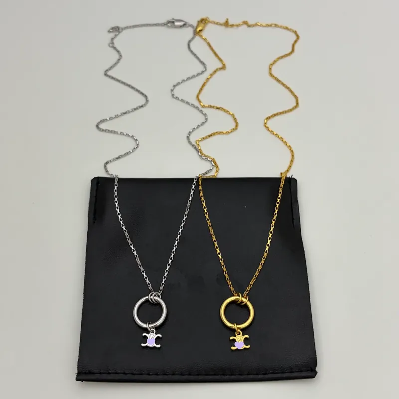 Titanium Steel Arc de Triomphe Pendant Necklace
