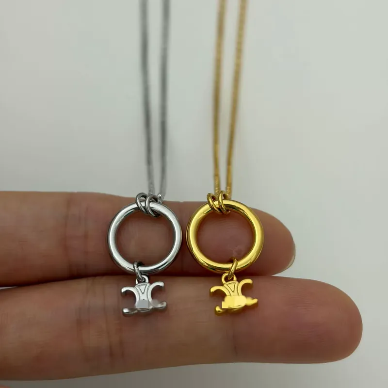 Titanium Steel Arc de Triomphe Pendant Necklace