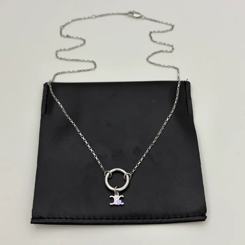 Titanium Steel Arc de Triomphe Pendant Necklace