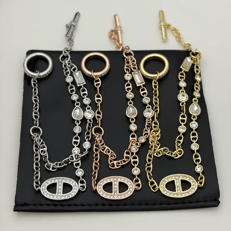 Zircon Layered Chain Bracelet