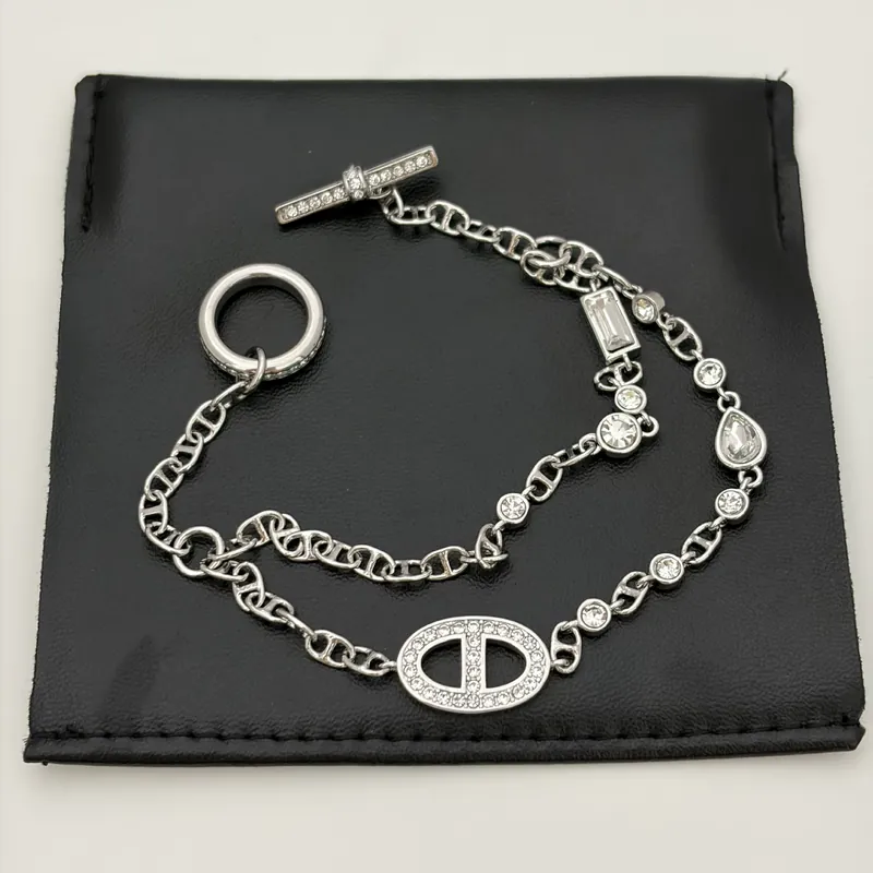 Zircon Layered Chain Bracelet