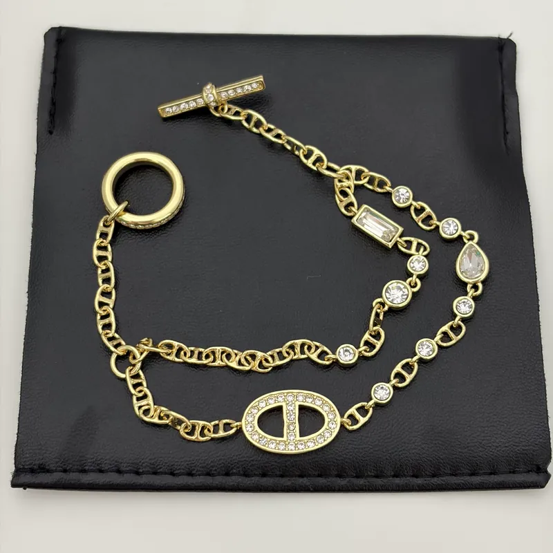 Zircon Layered Chain Bracelet