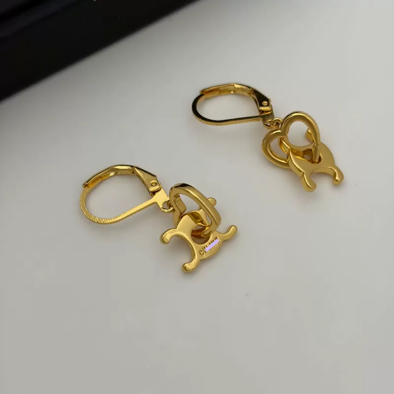 Titanium Steel Heart Logo Earrings