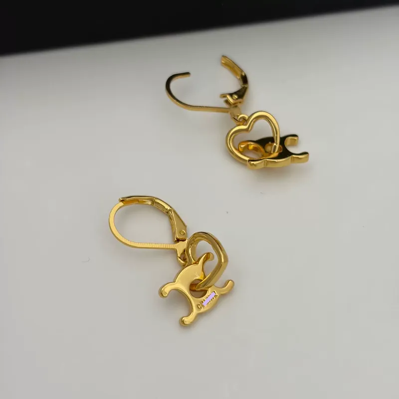 Titanium Steel Heart Logo Earrings