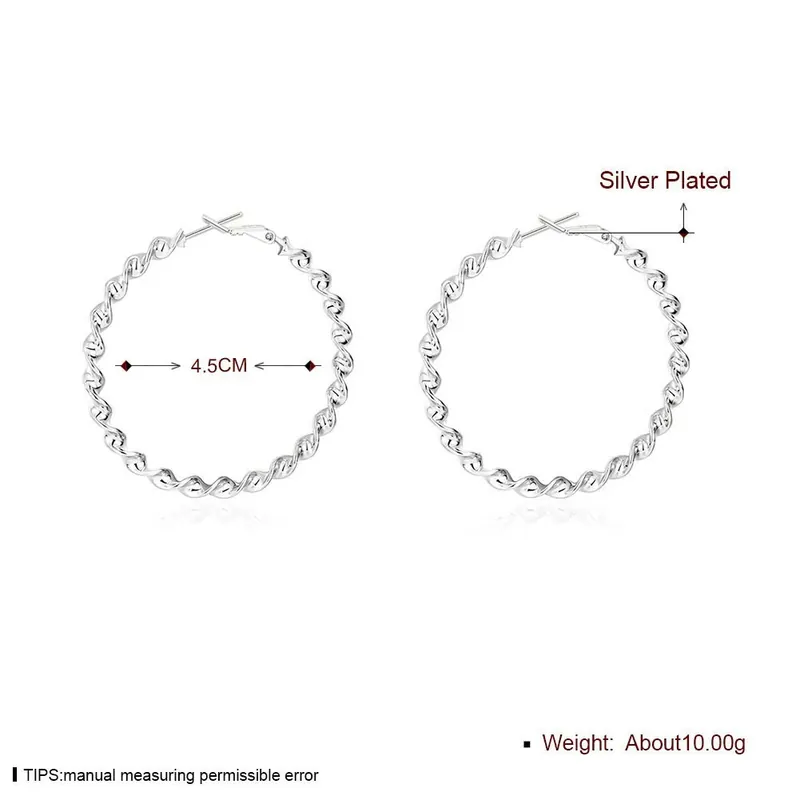 Stainless Steel Spiral Earrings