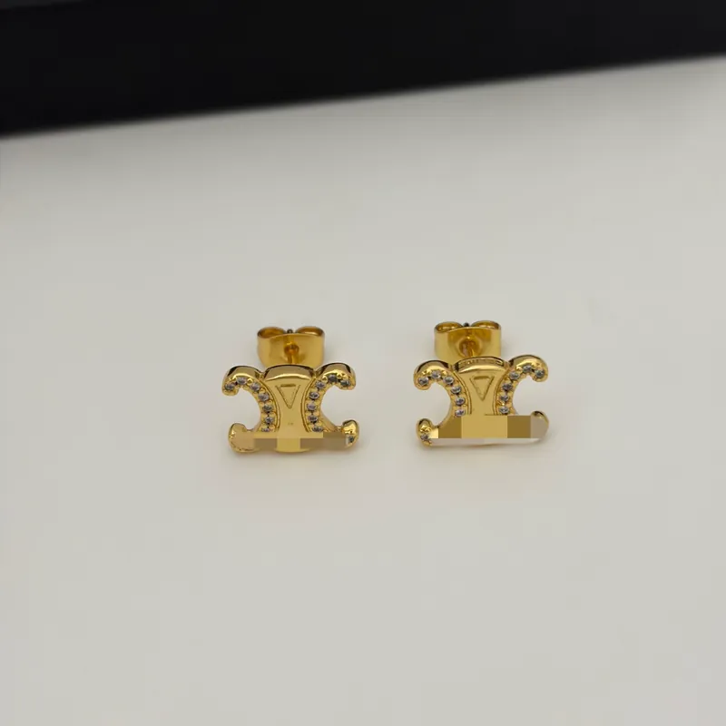 Zircon Arc de Triomphe Stud Earrings