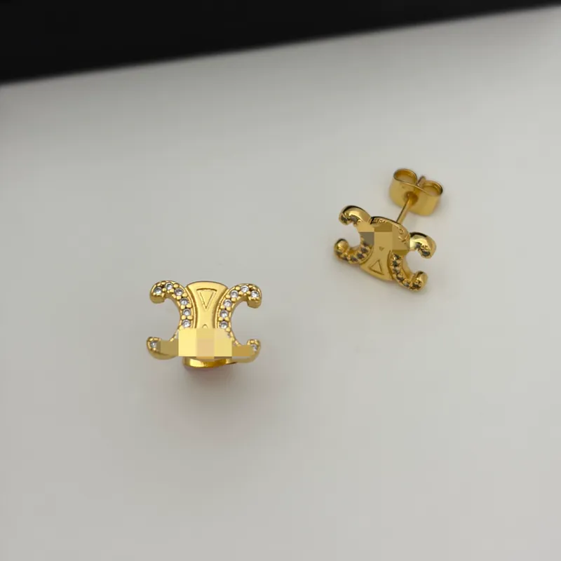 Zircon Arc de Triomphe Stud Earrings
