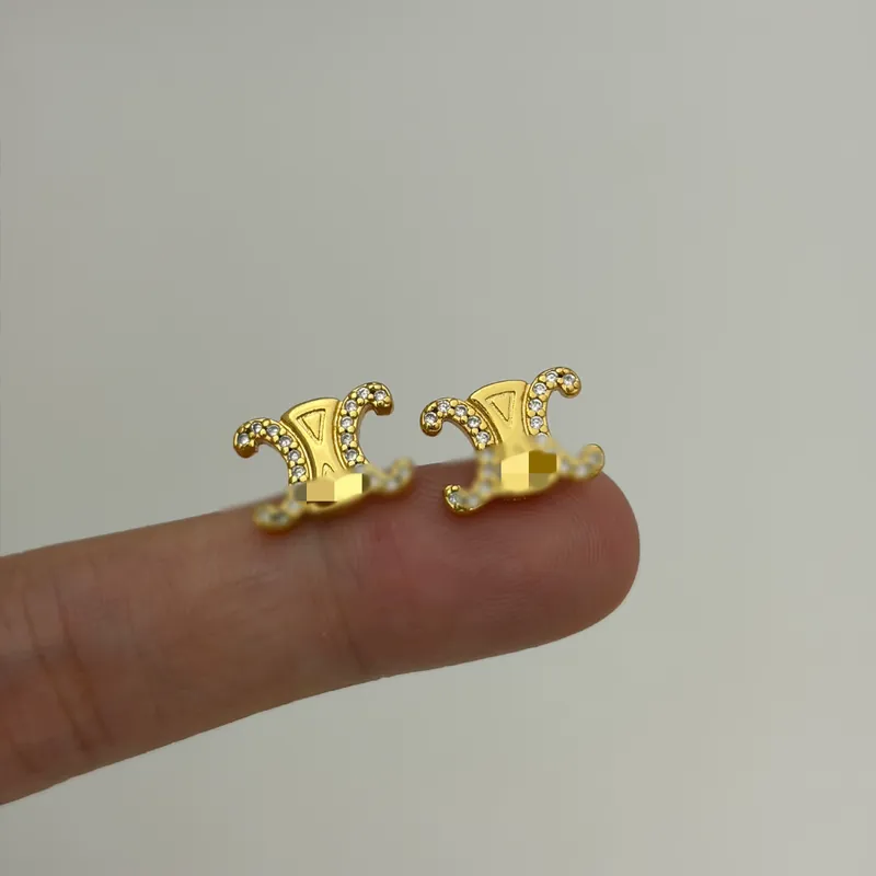 Zircon Arc de Triomphe Stud Earrings
