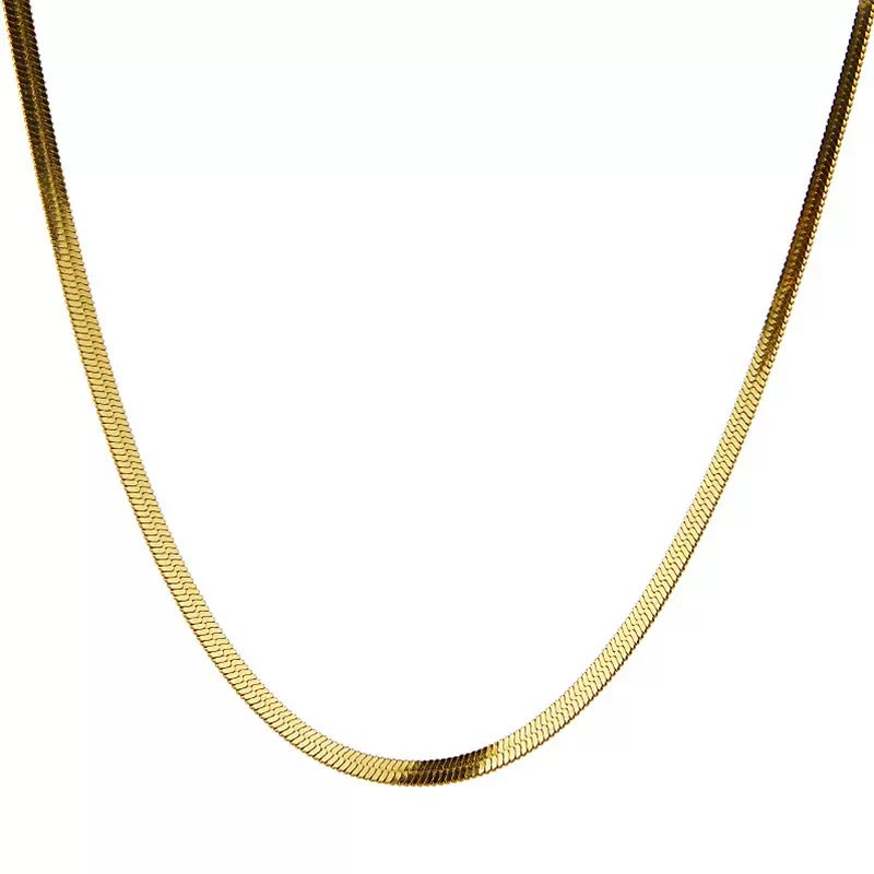 Copper Plated Snake Bone Necklace